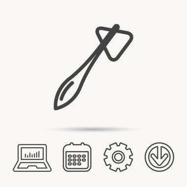 Refleks çekici simgesi. Doktor tıbbi donatımı.