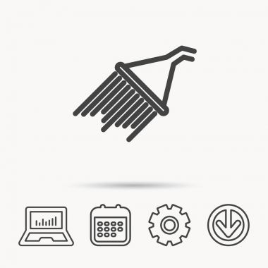 Duş simgesi. Ekipman işareti yıkama.