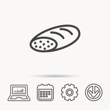 Ekmek simgesi. Doğal gıda işareti.