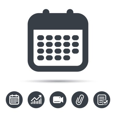 Takvim simgesini. Olaylar uyarı mektubu işareti.