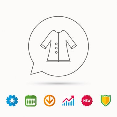 Pelerin simgesi. Koruma ceket dış giyim işareti.