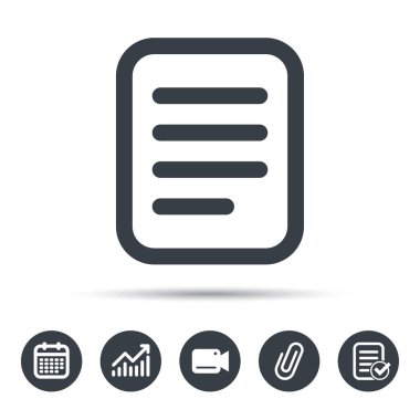 Dosya simgesi. Belge sayfa işareti.