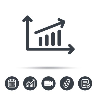 Grafik simgesi. İş analizi işareti grafik.