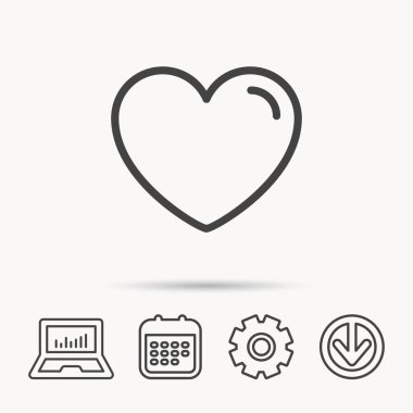 Aşk kalp simgesi. Yaşam sinyali.