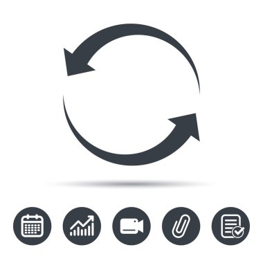 Update simgesi. Yenileme veya yineleme işareti.