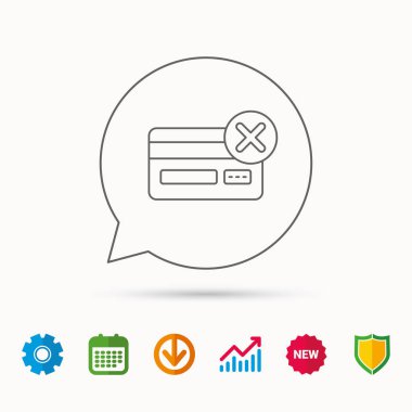 Kredi kartı simgesini kaldırın. İşareti alışveriş.