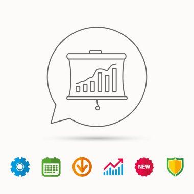 Hayatinizda simgesi. Sunu kurulu işareti.