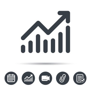 Grafik simgesi. İş analizi işareti grafik.