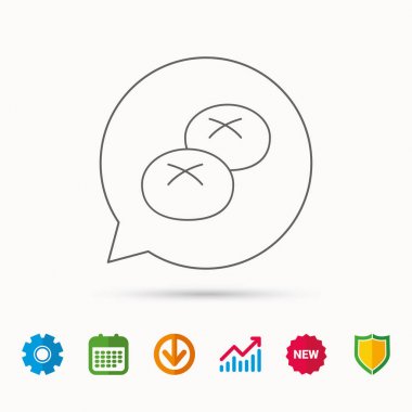 Ekmek rulo veya buns simgesi. Doğal gıda işareti.