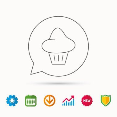 Börek simgesi. Ekmek topuz işareti.