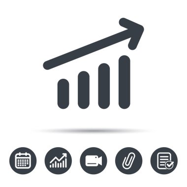 Grafik simgesi. İş analizi işareti grafik.