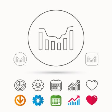 Dynamics simgesi. İstatistik grafik işareti.