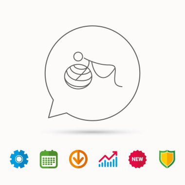 Hamile simge için jimnastik. Pilates fitness.