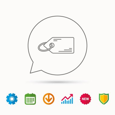 Fiyat etiketi simgesi. Etiket işareti indirim.