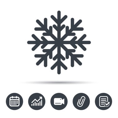 Kar tanesi simgesi. Klima işareti.