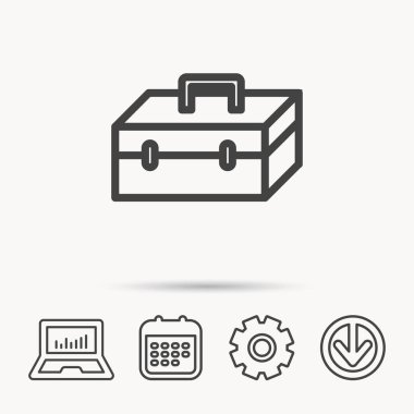 Araç kutusu simgesi. İşareti onarım aletleri.