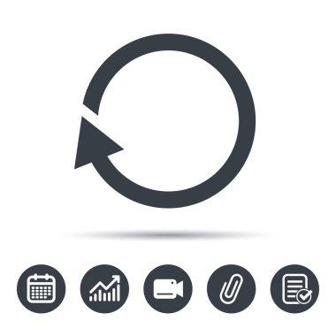 Update simgesi. Yenileme veya yineleme işareti.