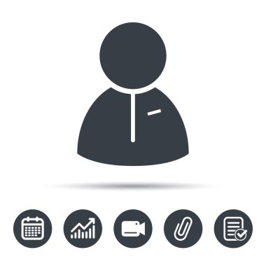 Kullanıcı simgesi. İnsan kişi işareti.