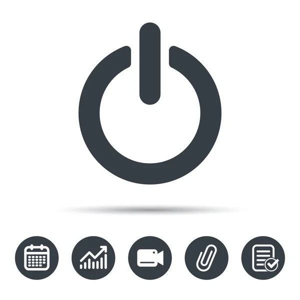 Ligado, ícone de energia desligado. Sinal do interruptor energético . —  Vetores de Stock