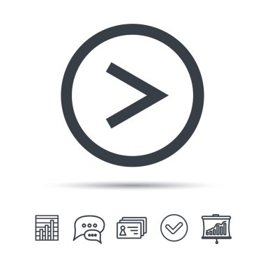 Ok simgesi. Sonraki gezinme işaret.