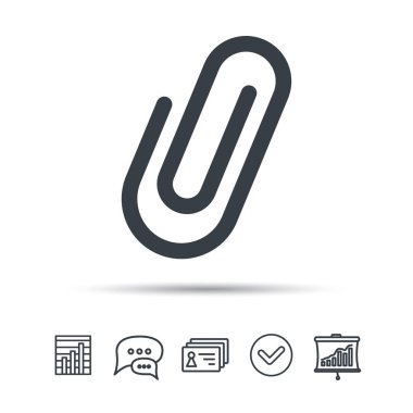 Ek simgesini. Ataş işareti.