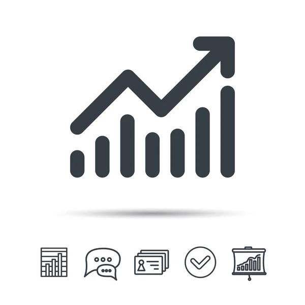 Graphiksymbol. Geschäftsanalyse-Diagramm-Zeichen. — Stockvektor