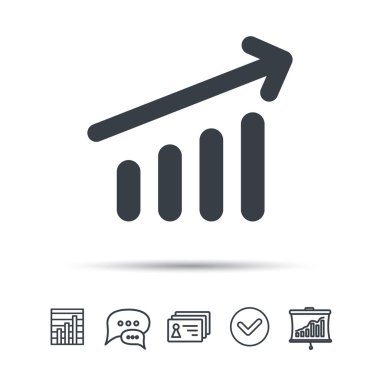 Grafik simgesi. İş analizi işareti grafik.