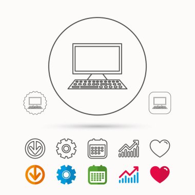 Bilgisayar Pc kutsal kişilerin resmi. Geniş ekran görüntü işareti.