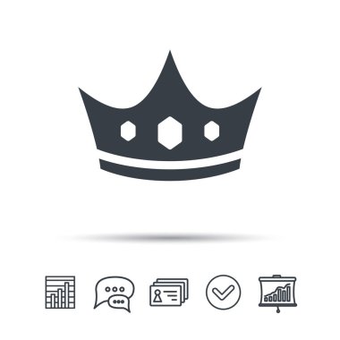 Taç simgesi. Kraliyet tahtının lideri işareti.