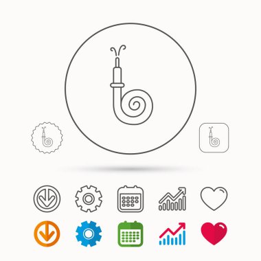 Yangın hortum reel simgesi. İşareti itfaiye istasyonu.