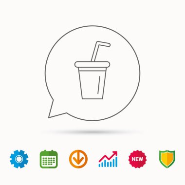 Meşrubat simgesi. Soda işareti.