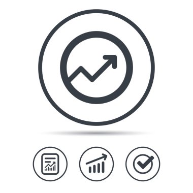 Grafik simgesi. İş analizi işareti grafik.