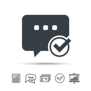 Kene simgesi ile sohbet. Konuşma balonu işareti.