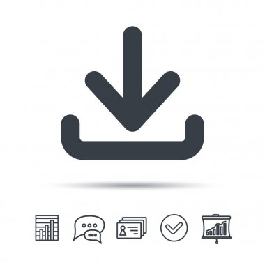 Simgesini indirin. Internet veri işareti yüklemek.