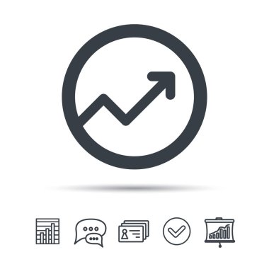 Grafik simgesi. İş analizi işareti grafik.