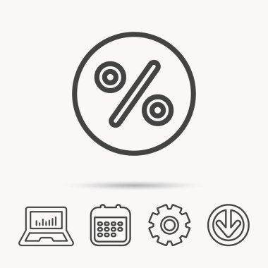 Yüzde simgesi indirim. Satışı işareti.