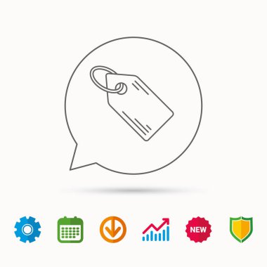 Fiyat etiketi simgesi. Etiket işareti indirim.