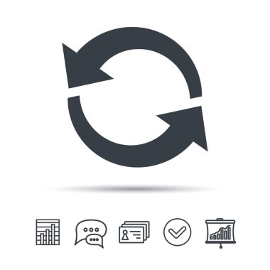 Update simgesi. Yenileme veya yineleme işareti.