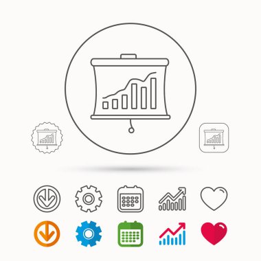 Hayatinizda simgesi. Sunu kurulu işareti.