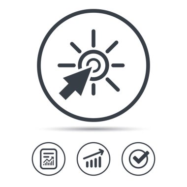 Simgesini tıklatın. Bilgisayar fare imleç işareti.