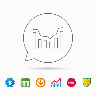 Dynamics simgesi. İstatistik grafik işareti.