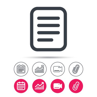 Dosya simgesi. Belge sayfa işareti.