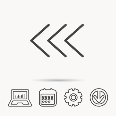 Sol ok simgesi. Önceki işaret.