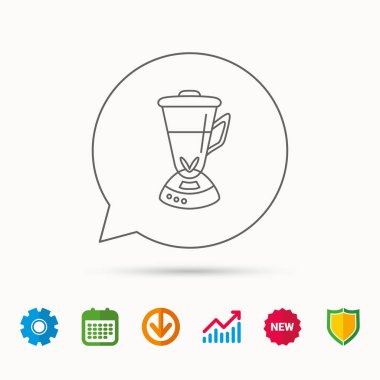 Mikser simgesi. Blender işareti.