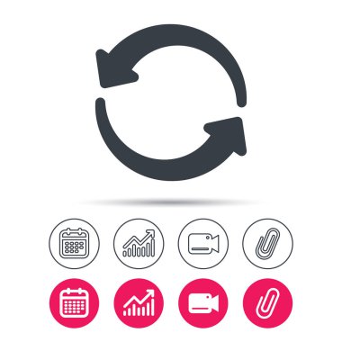 Update simgesi. Yenileme veya yineleme işareti.