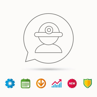 Alt simge. Mühendislik kask işareti.