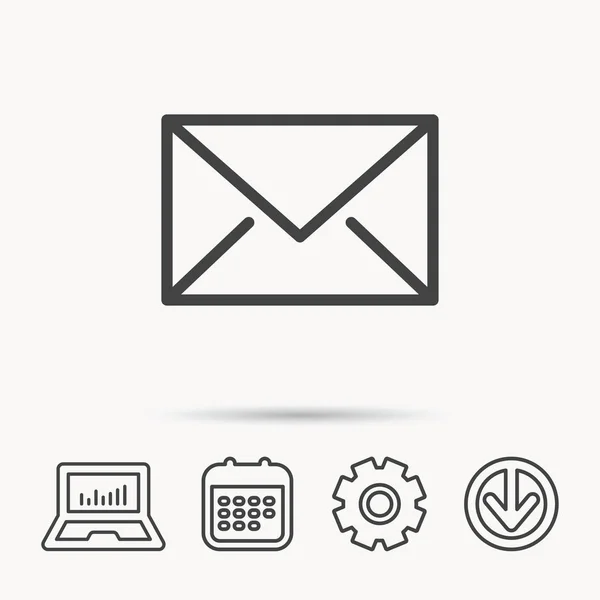 Ícone de e-mail de envelope. Sinal de mensagem de email . — Vetor de Stock