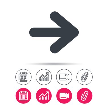 Ok simgesi. Sonraki gezinme işaret.