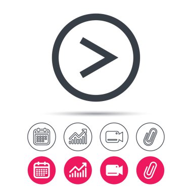 Ok simgesi. Sonraki gezinme işaret.