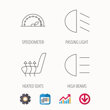 Sis farları geçen ve koltuk ısıtmalı hız göstergesi,.